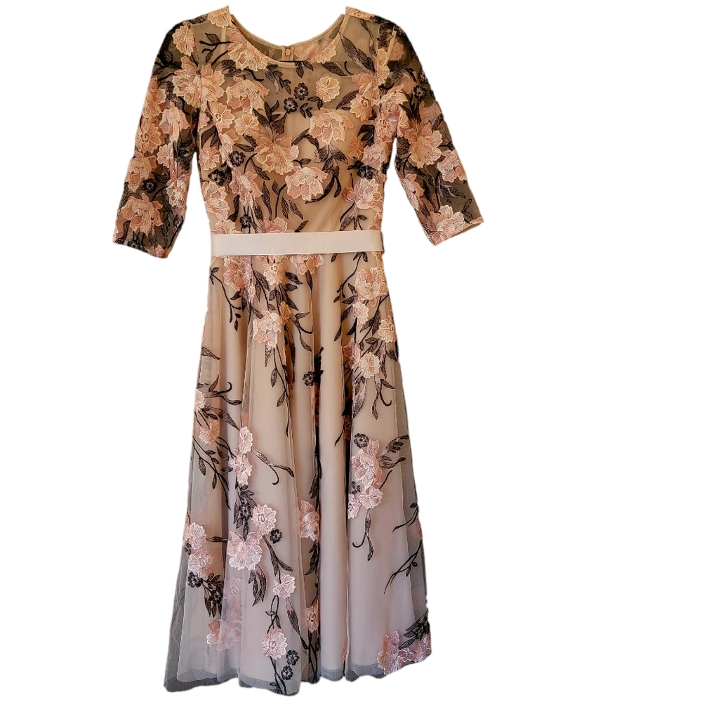 Anthropology BHLDN linden midi floral size 4 dress